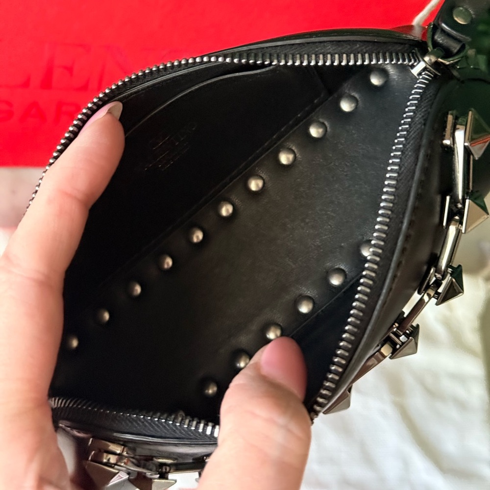 Valentino Garavani Black Studded Women's Mini Bag MSRP $1,790 NWT - Picture 14 of 16